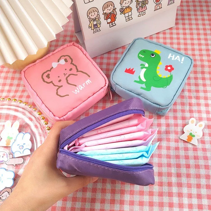 (10x10x4cm) Hygiene Bag Cosmetic Handbags Toiletry Organizer Bag - Pink
