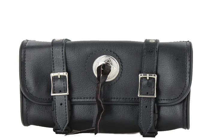 12" Motorcycle Tool Bag With Studs & Concho