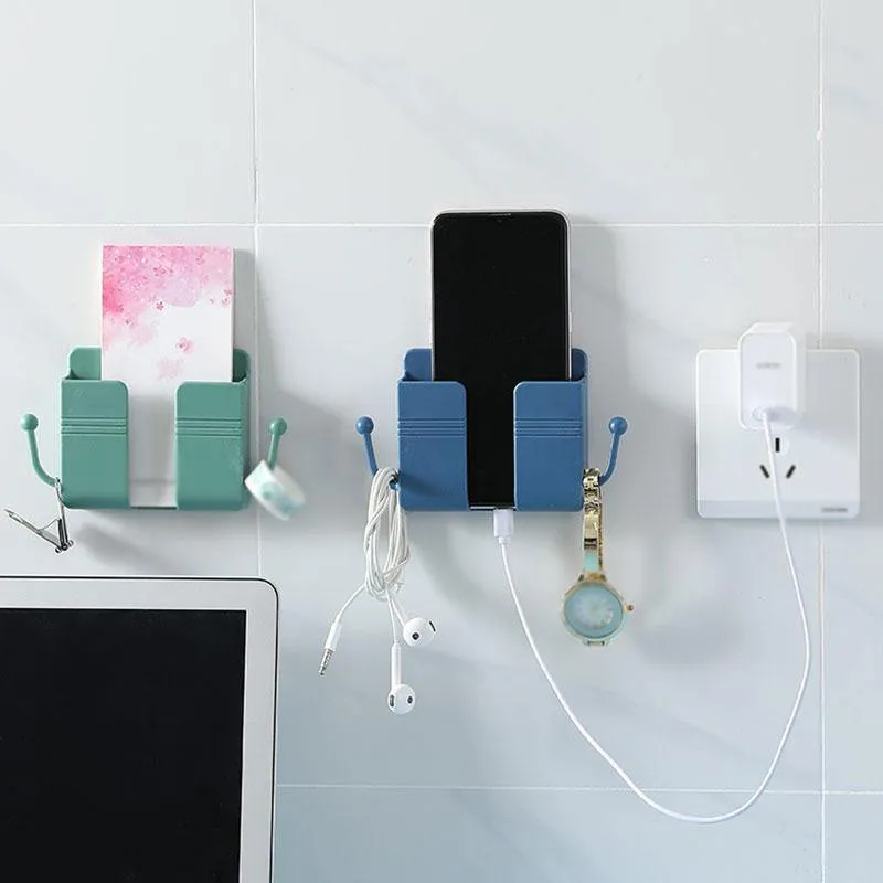 1PC Universal Wall Mount Charger Phone Holder Stand Remote Control Hanger
