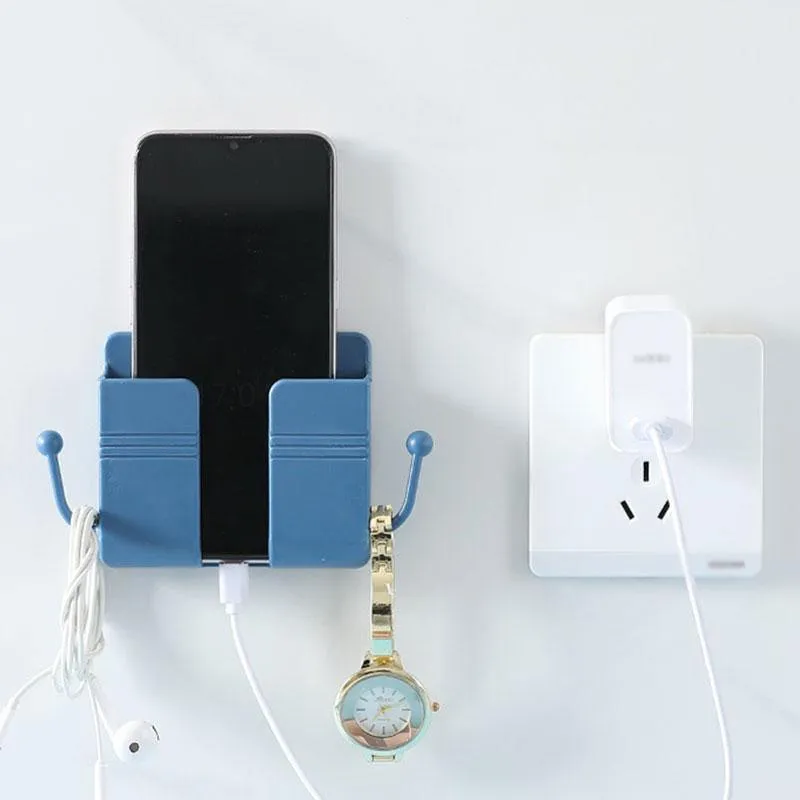1PC Universal Wall Mount Charger Phone Holder Stand Remote Control Hanger