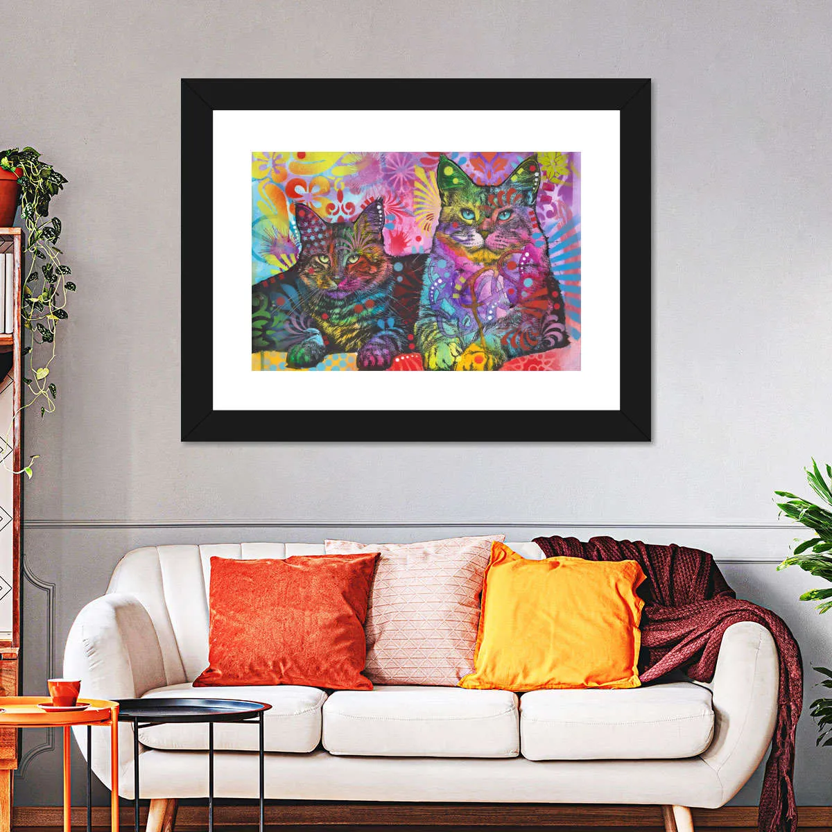 2 Cats Wall Art