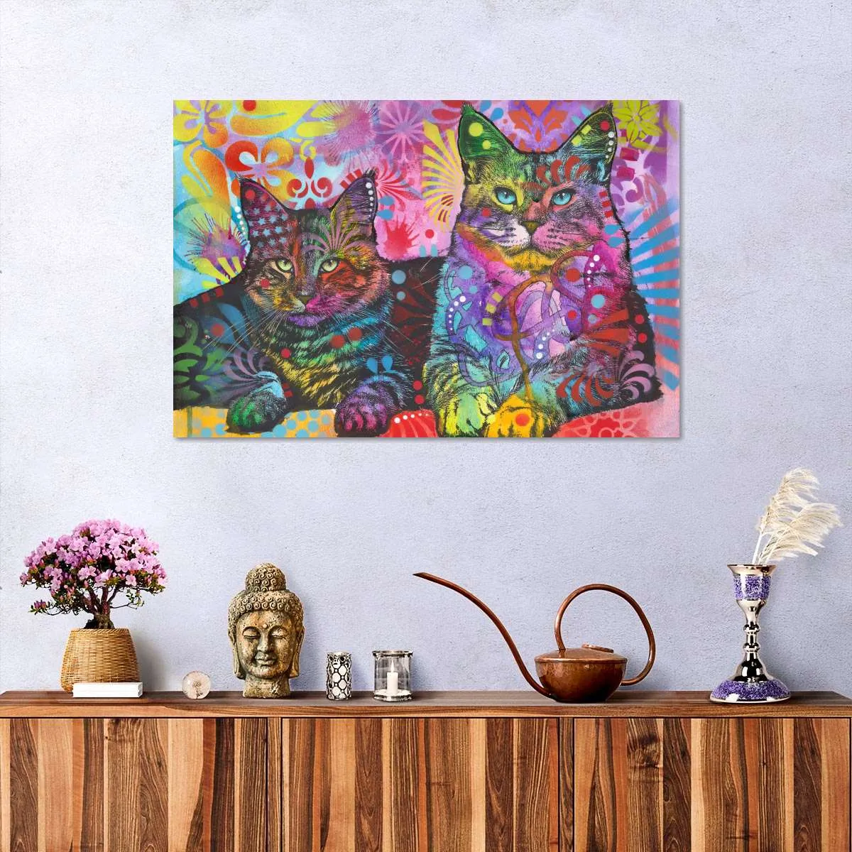 2 Cats Wall Art