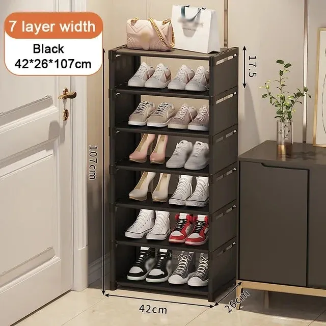 5 to 7-Layer Space-Saving Shoe Cabinet Shoe Organizer