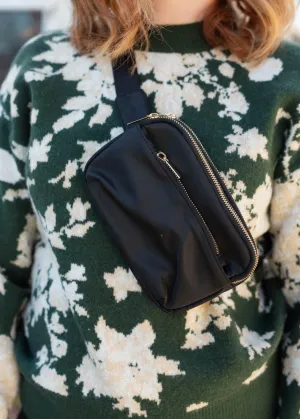 Beth Black Crossbody Fanny Pack