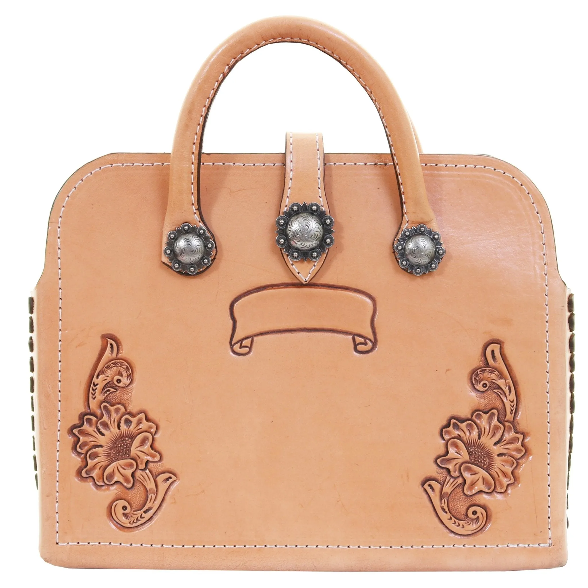 BRIEFCASE19 - Natural Floral Briefcase