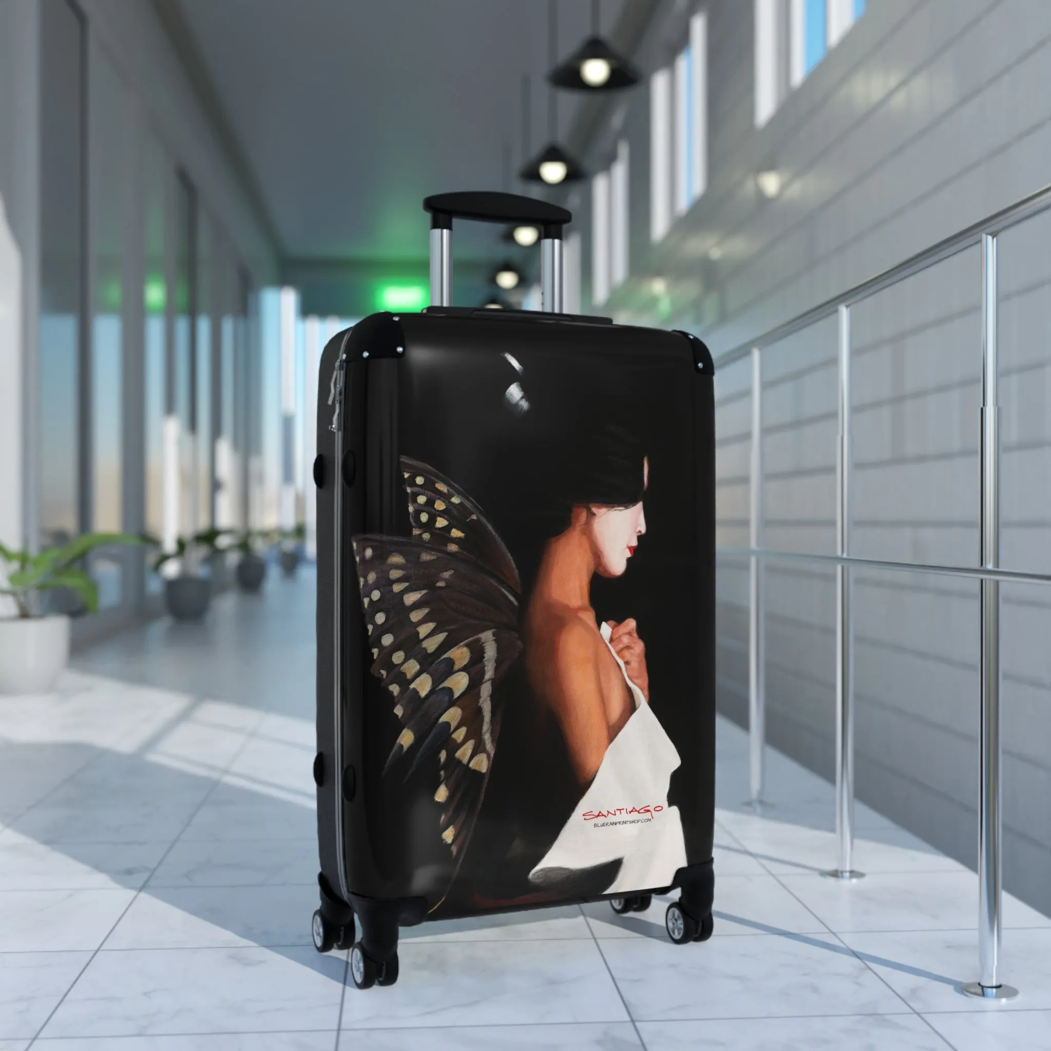 Butterfly Woman Suitcase