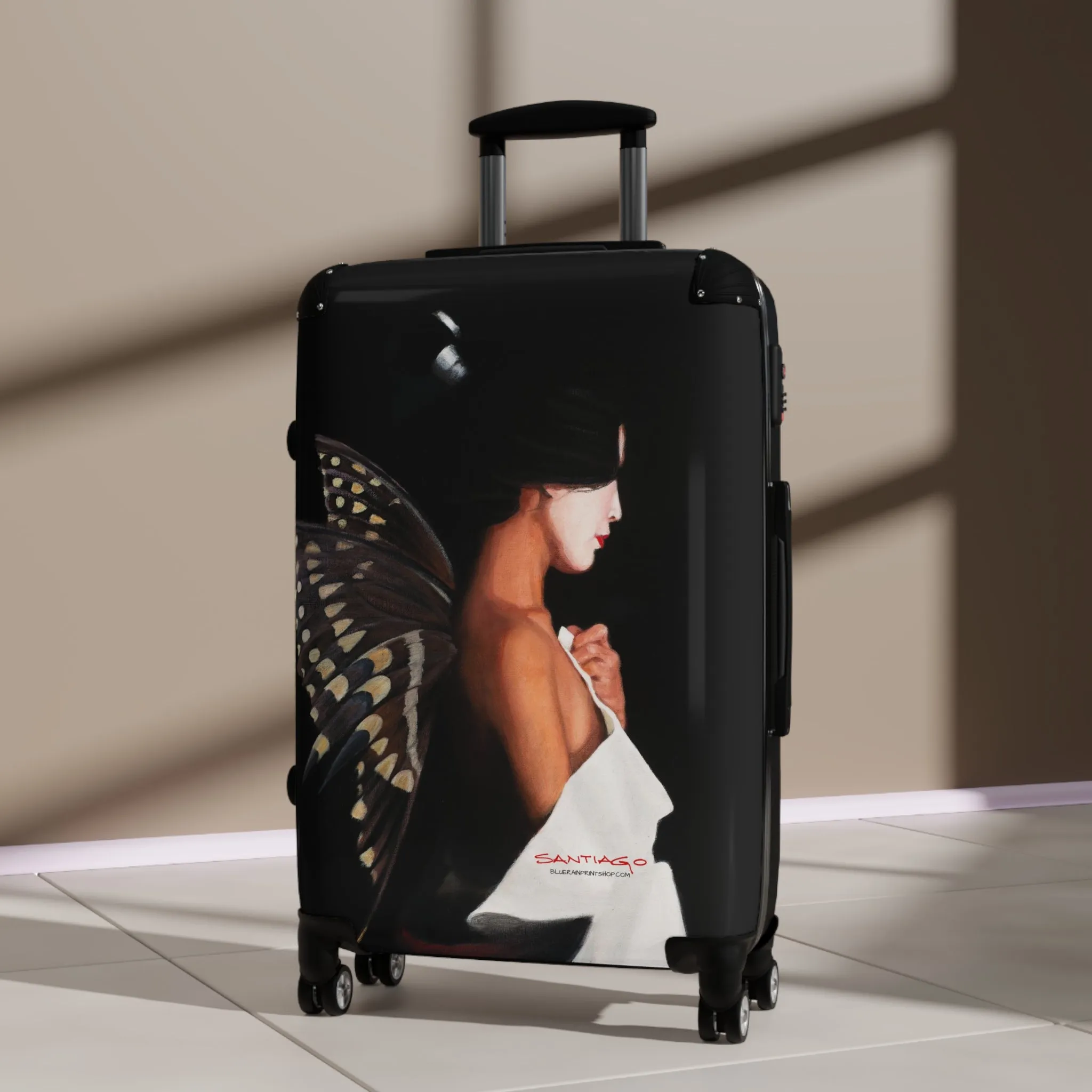 Butterfly Woman Suitcase