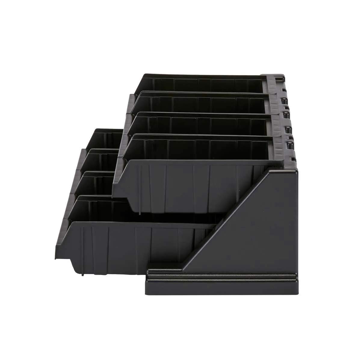 Cambro 8RS8110 Versa Organizer Rack, Black, 8 Bins
