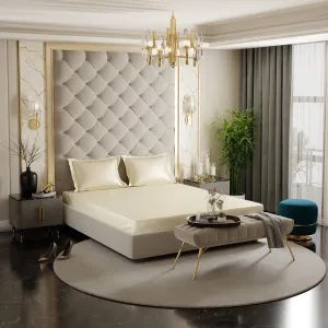 Charming Ivory Fitted Bedsheet Set