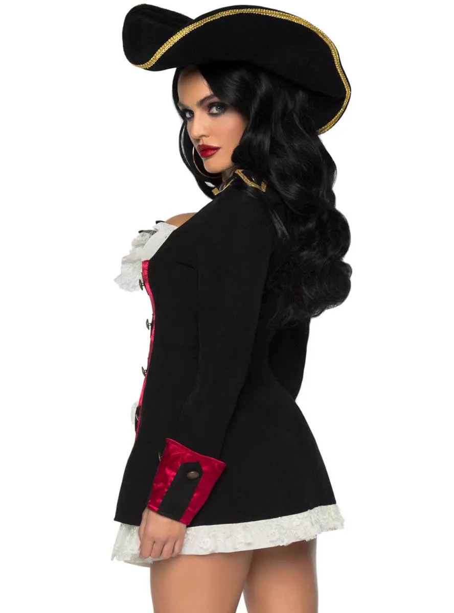 Charming Pirate Captain Deluxe Womens Costume