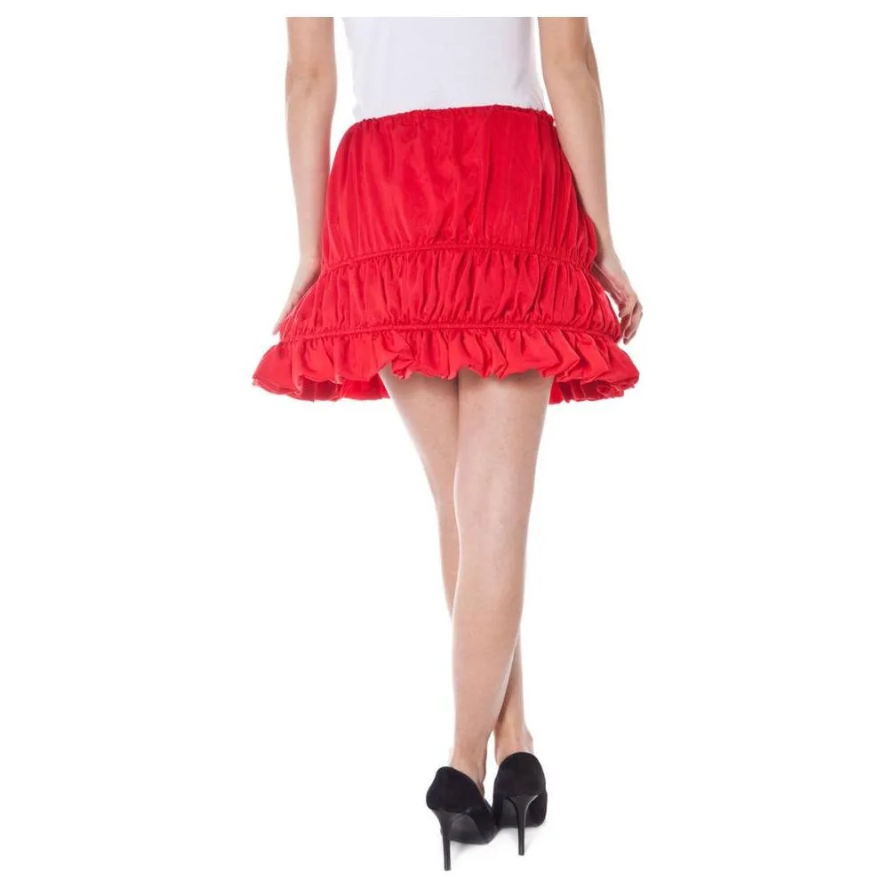 Denny Rose Red Polyester Skirt