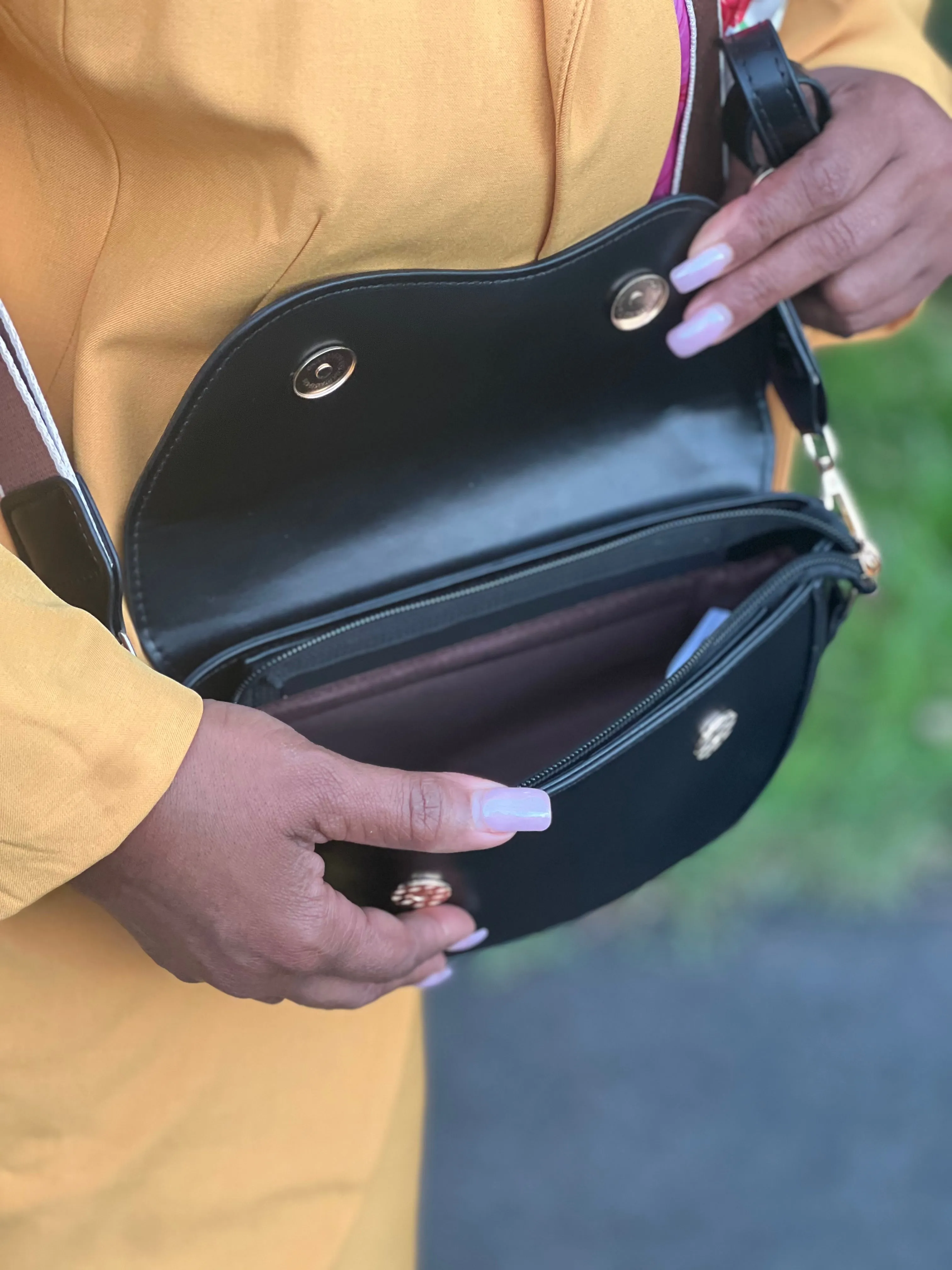 DST GOLD STAMPED ΑΣΘ Black Bag