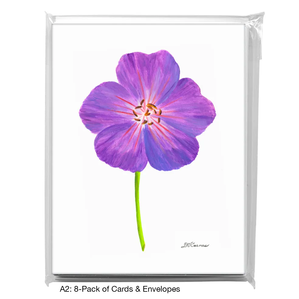 Geranium Rozanne, Greeting Card (8270)