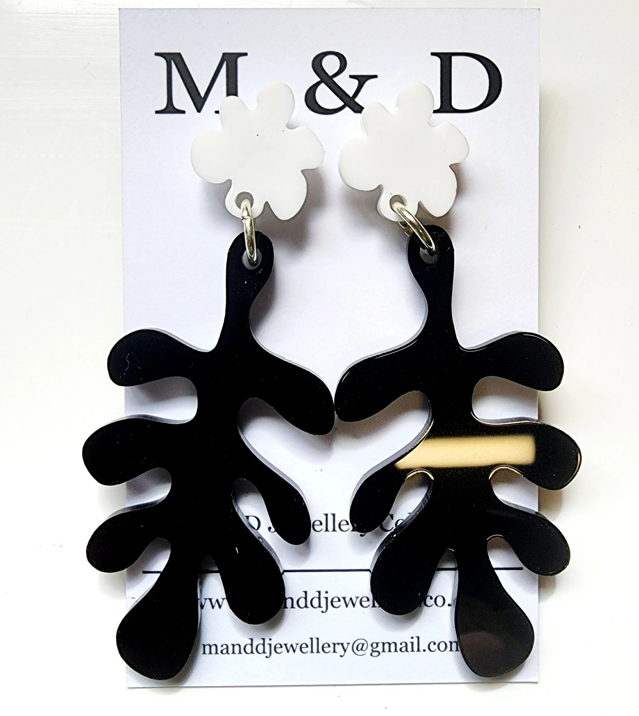 Jelly Fern Stud Dangles