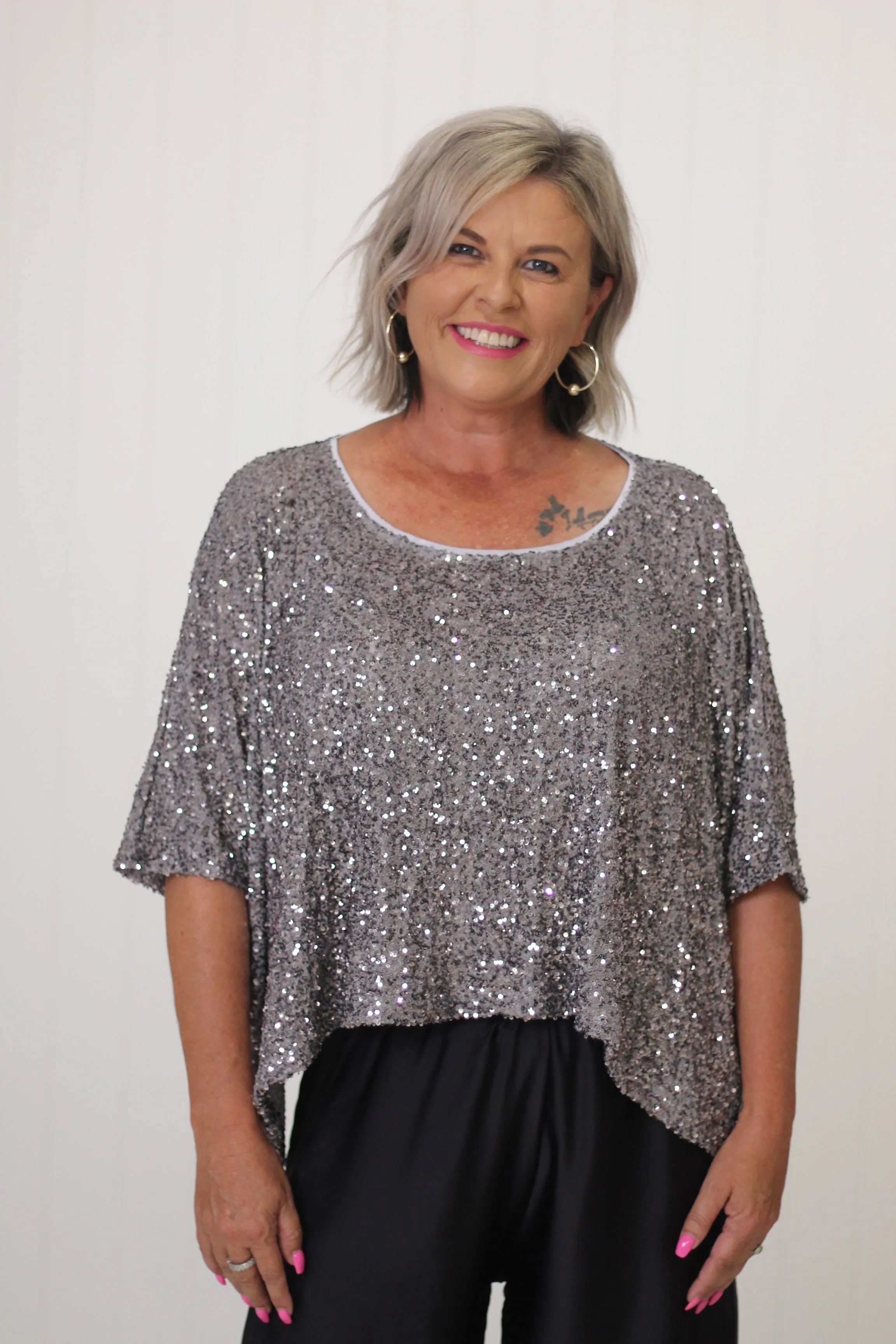 Kaylene Sequin Top