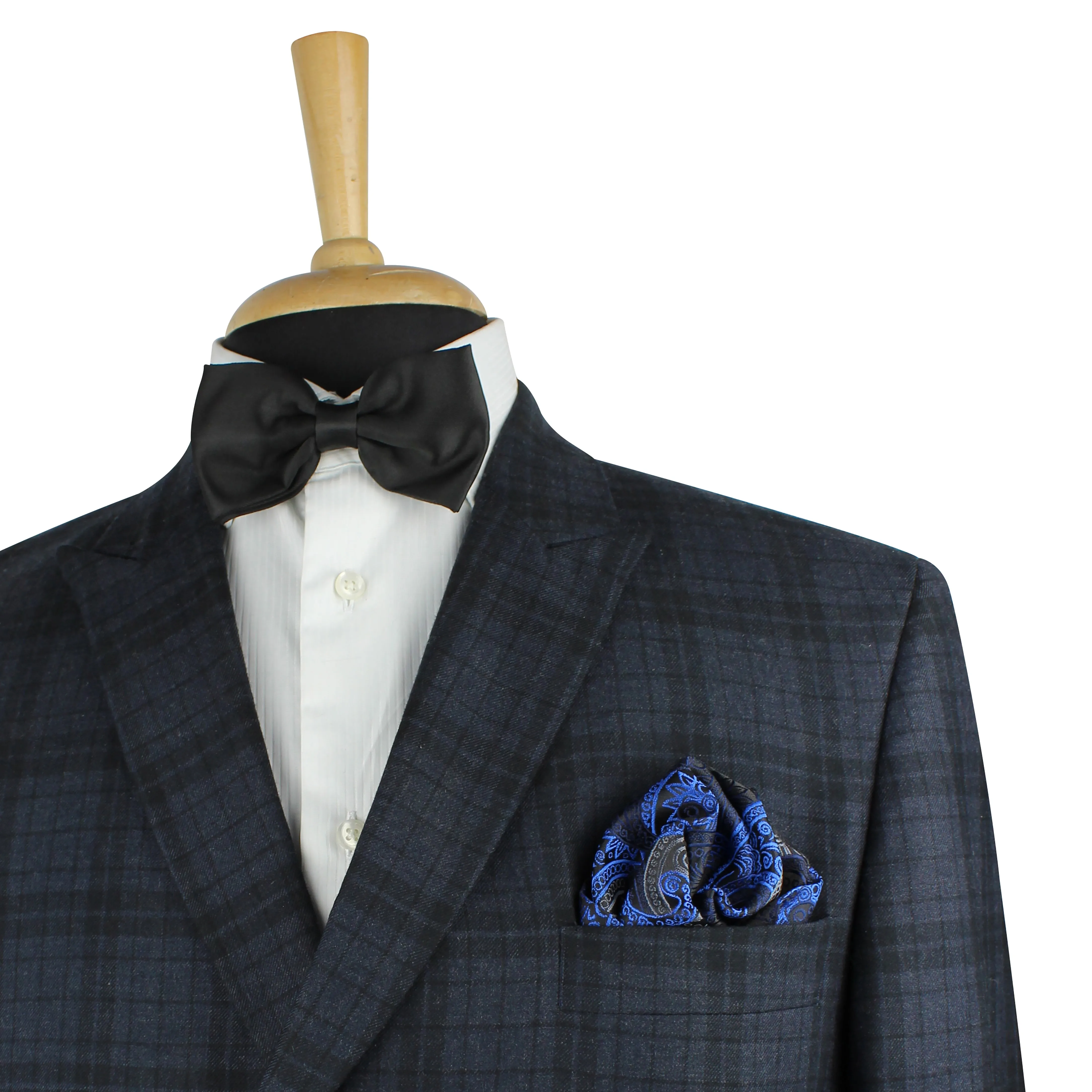 Kovove The Paisley Fever Blue Pocket Square For Men