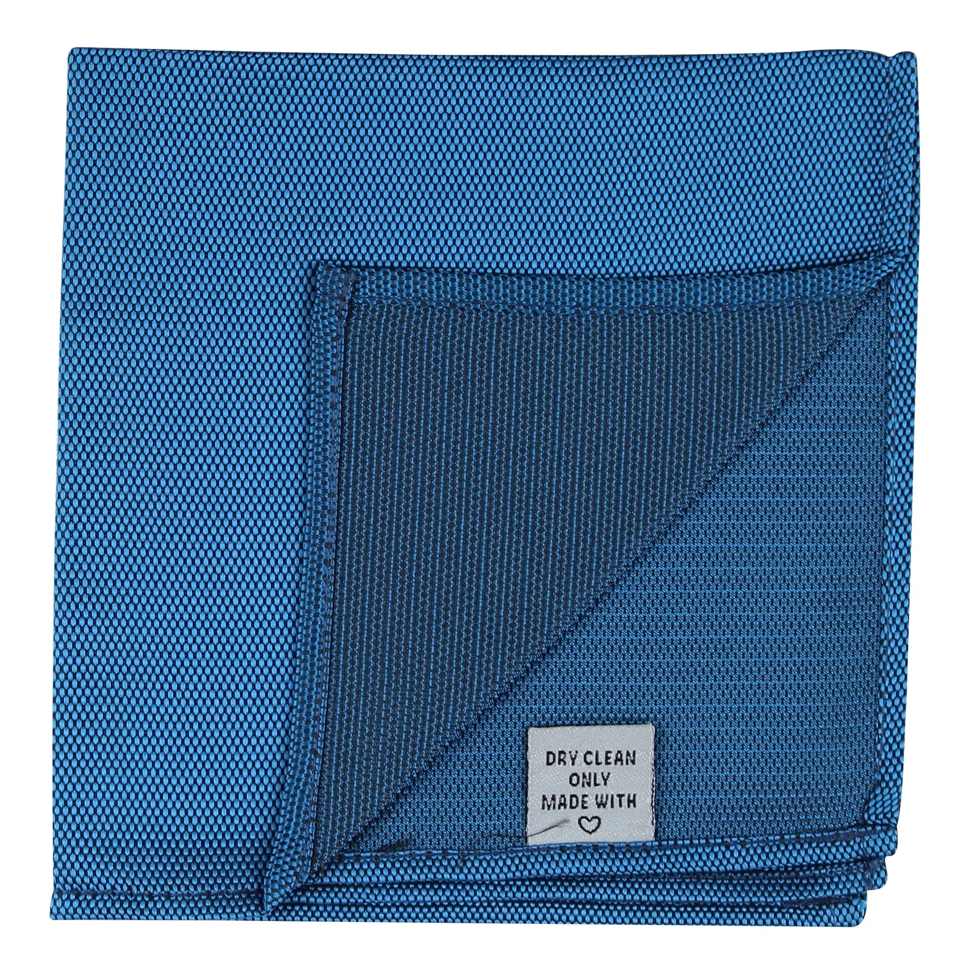 Kovove The Twining Dash Blue Pocket Square For Men