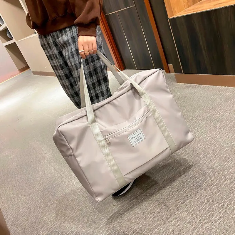 Large Capacity Travel Bag Nylon Waterproof Fitness Clothing Shoulder Bag For Women Yoga Training Sport Bags Daily Handbag 2021