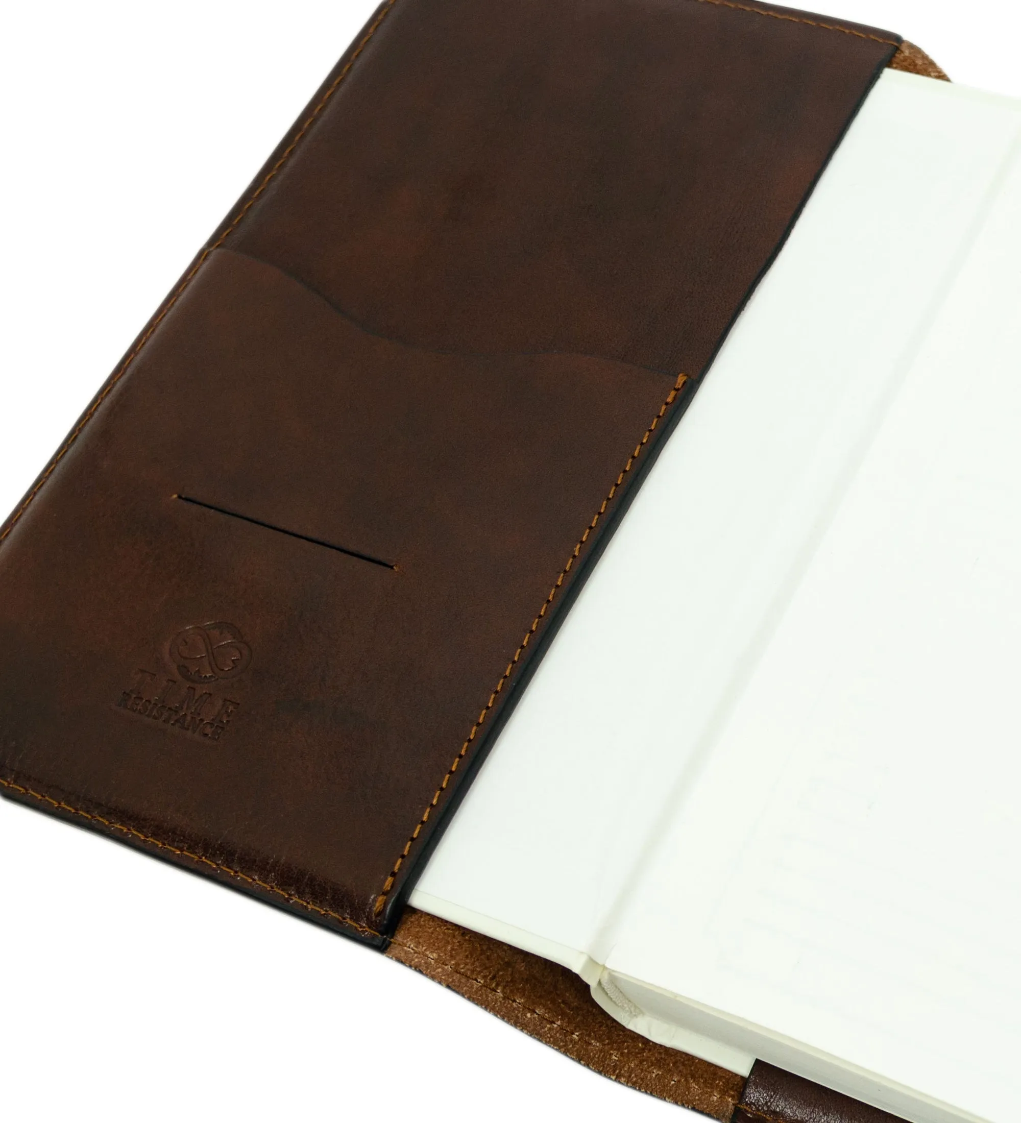 Leather Journal with Refillable A5 Notepad - In Search of Lost Time
