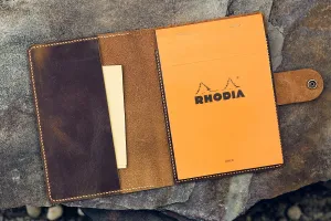 leather rhodia notepad holder cover for RHODIA pad notebook No 16 A5