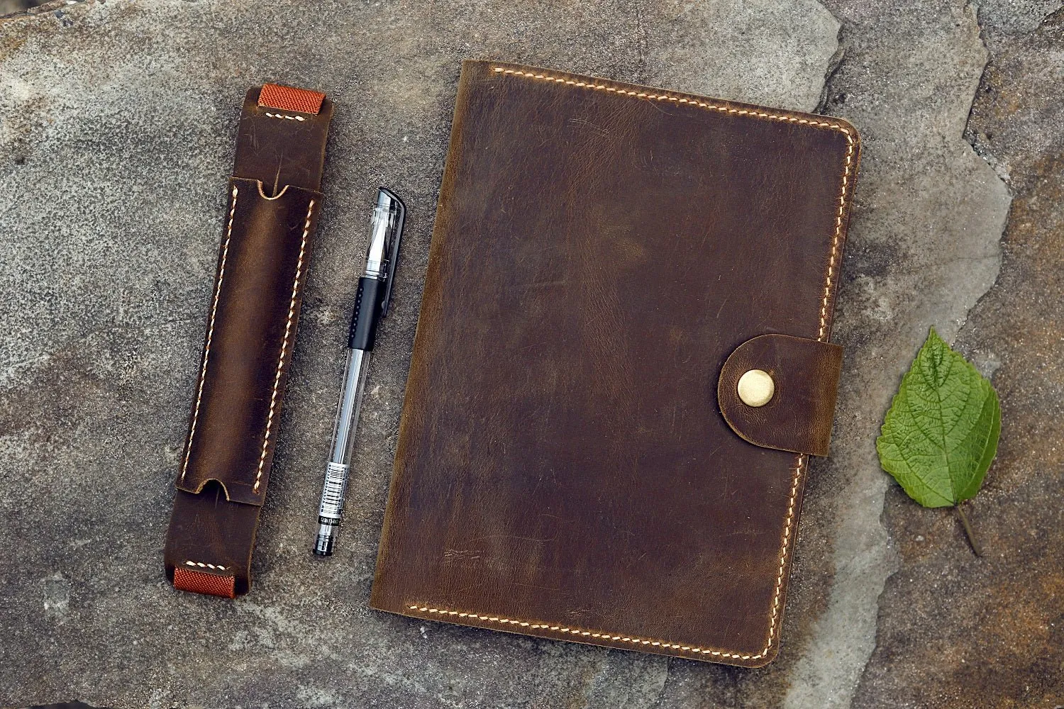 leather rhodia notepad holder cover for RHODIA pad notebook No 16 A5
