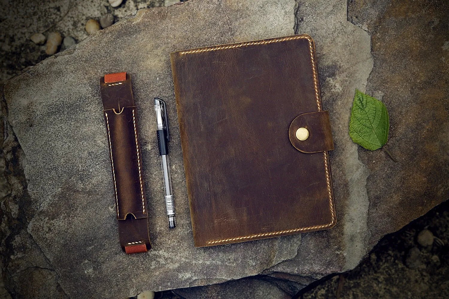 leather rhodia notepad holder cover for RHODIA pad notebook No 16 A5