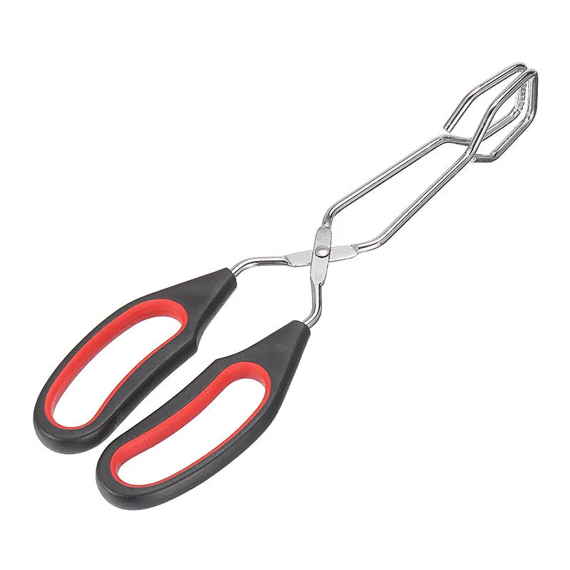 Long Handle Scissors Tongs Roast BBQ Food Clip Kitchen Scissors Tongs
