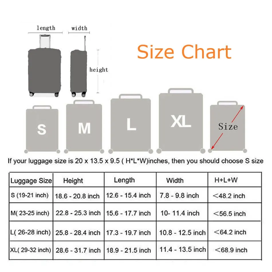Luggage Covers | Solid Colors | Suitcase Protectors