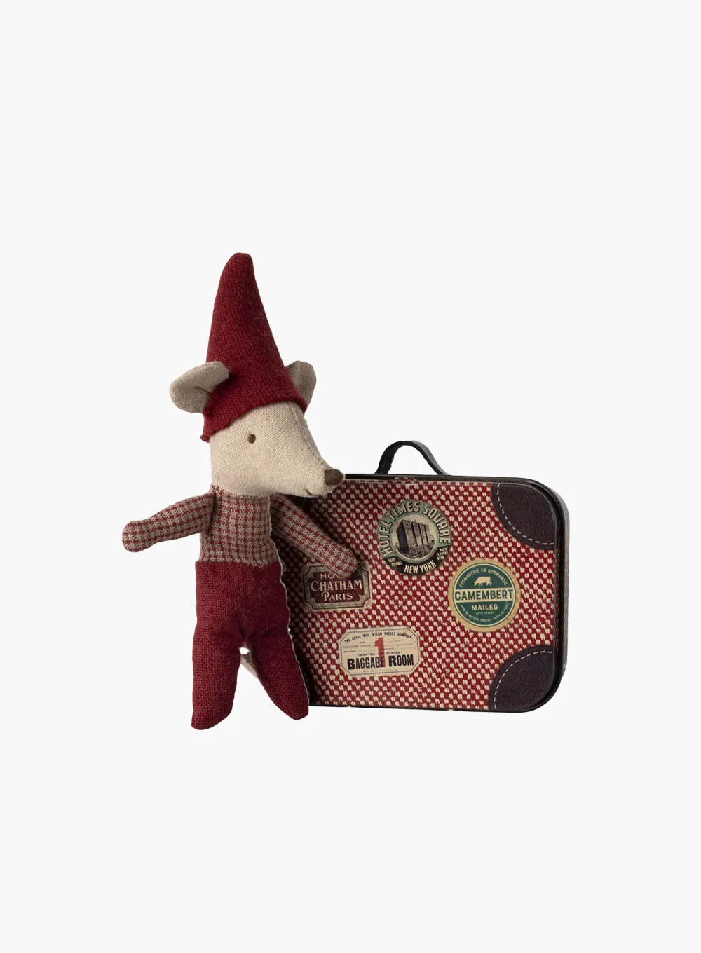 Maileg Christmas Mouse with a Suitcase