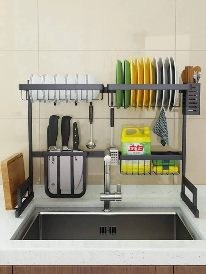 Over the sink drying rack.  ធ្នើរអុីណុក - DG1699