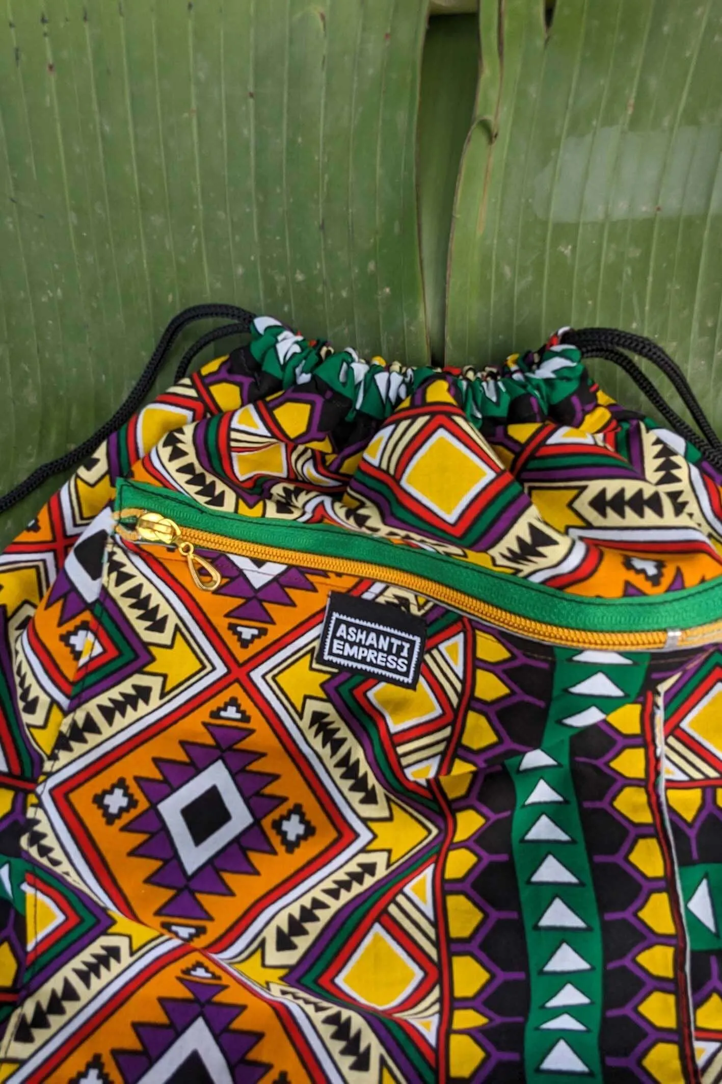 Pattern Drawstring Bag