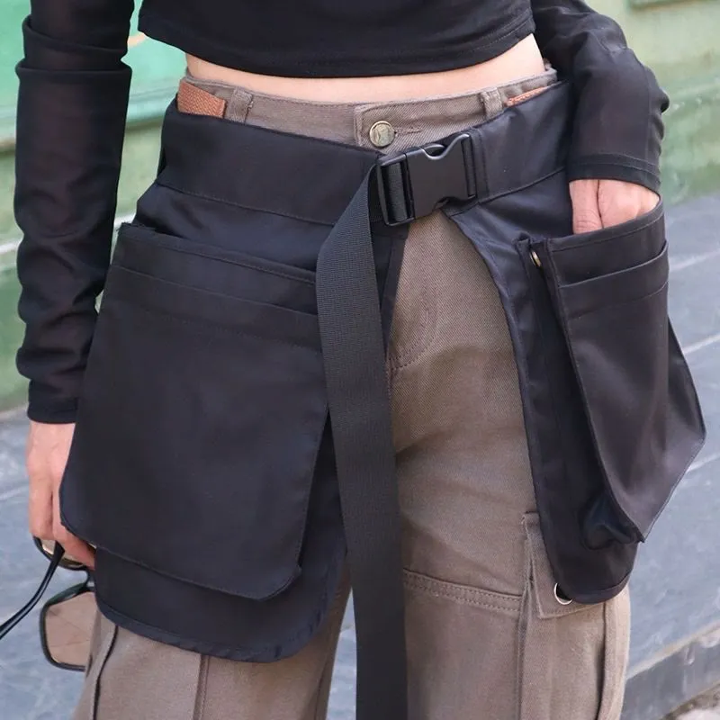 Retro Waist Bag for Women Men Functional Tool Waist Bag Apron