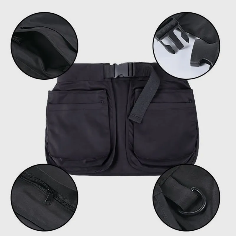Retro Waist Bag for Women Men Functional Tool Waist Bag Apron