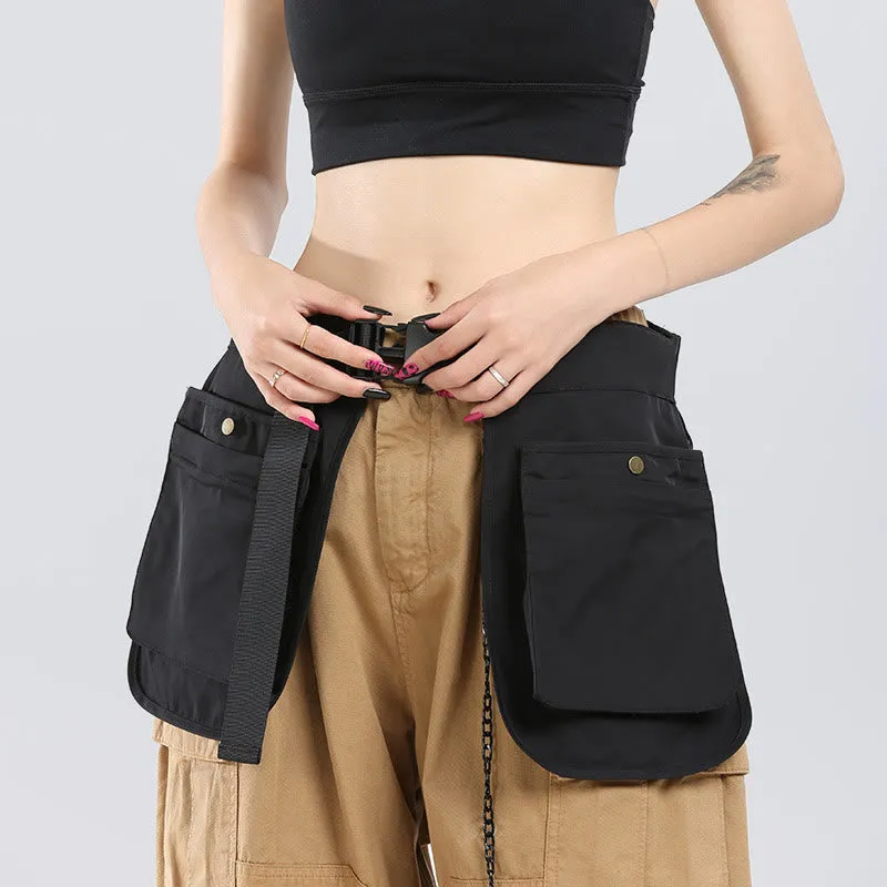 Retro Waist Bag for Women Men Functional Tool Waist Bag Apron