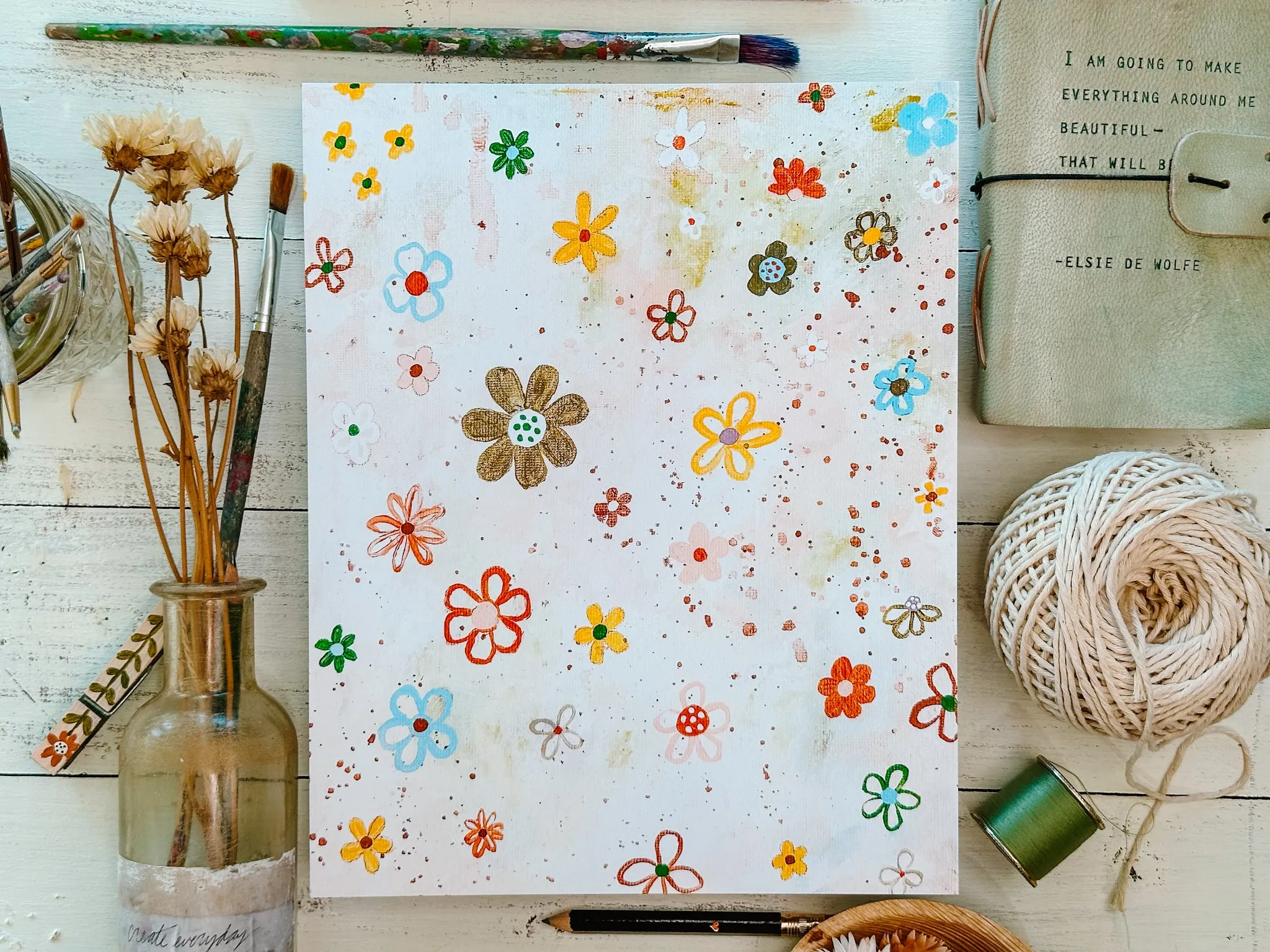 Scattered Floral Abstract