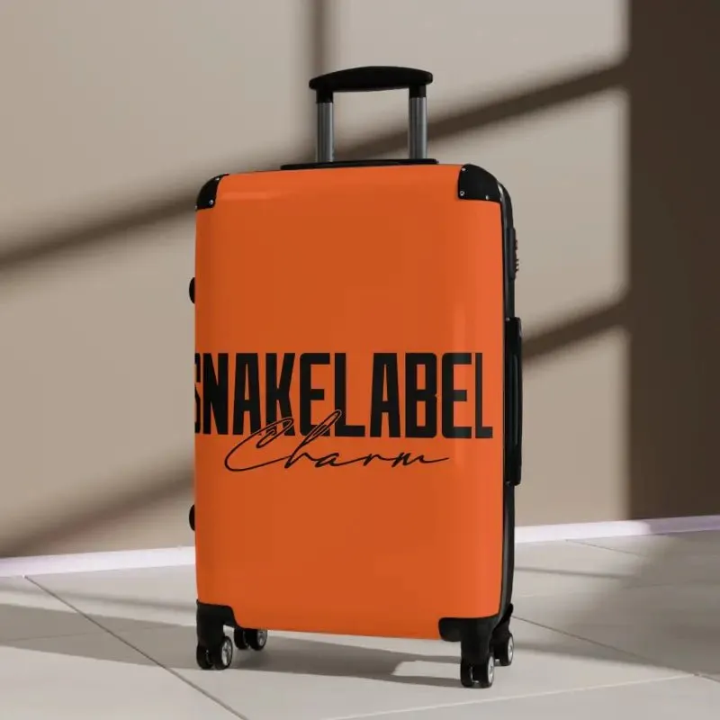 Snake Suitcase: Polycarbonate & ABS Hard-Shell, 360° Swivel Wheels, Built-In Lock, Adjustable Telescopic Handle