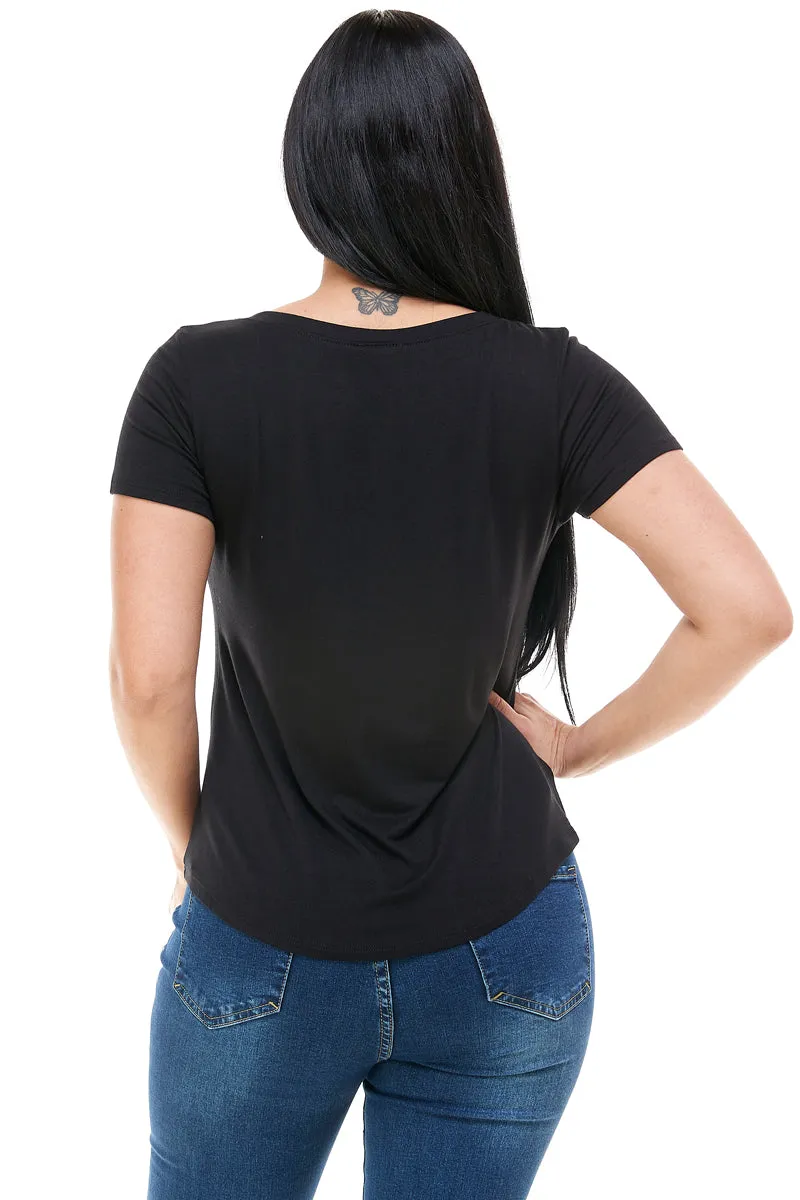 TEQUILA BECAUSE IT'S MEXICO SOMEWHERE V NECK SHORT SLEEVE