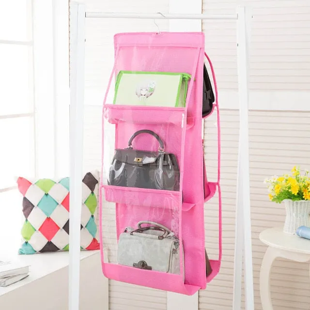 Transparent Hanging Handbag Organizer