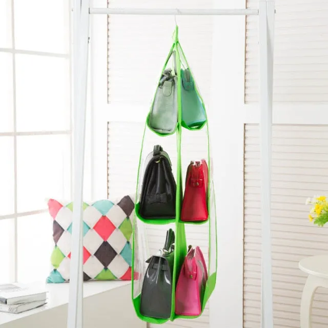 Transparent Hanging Handbag Organizer