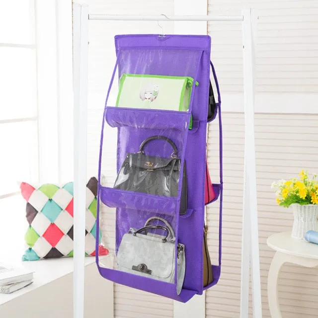 Transparent Hanging Handbag Organizer