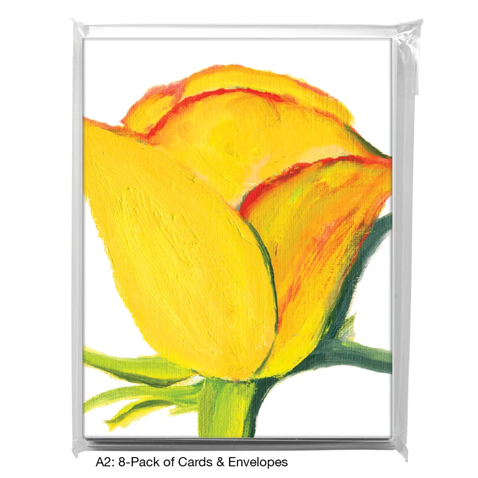 Yellow Rose, Greeting Card (7145F)